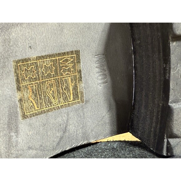 Tory Burch Eloise Black Suede Leather Side Zip Ankle Booties Shoes Womens 10.5 - Picture 9 of 11